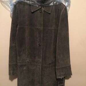 BRAND NEW Mt Green Suede “A.Bernado” Jacket